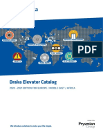 Draka Elevator Catalog: 2020 - 2021 Edition For Europe / Middle East / Africa