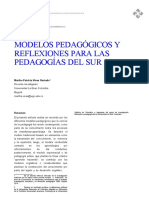 Modelos Pedagógicos y Reflexiones para Las Pedagogias Del Sur