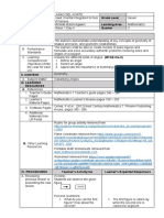 Division School Grade Level Teacher Learning Area Time & Dates Quarter I. Objectives