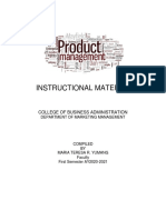 Instructional Material Product Management Topic 1