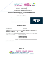 Prueba Diagnostica EESS MINISTERIO DE EDUCACIÓN - 13082019