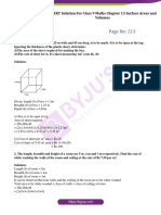 Exercise 13.1 Page No: 213: NCERT Solution For Class 9 Maths Chapter 13 Surface Areas and Volumes