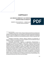 Capítulo V: Las Ciencias Jurìdicas Y Las Ciencias Sociales: Aportes para Su Análisis