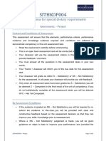 Sithkop004: Develop Menus For Special Dietary Requirements