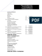 Estados Financieros y Cédulas Auditoría