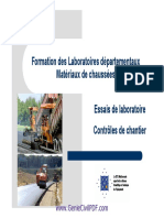 Essais de Laboratoire Controle de Chantier