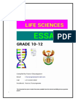 France Chavangwane - Life Sciences Essays Grade 10-12