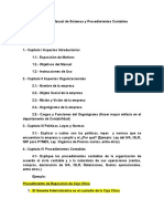 Estructura Manual de Sistemas y Procedimeintos Contables Parte I