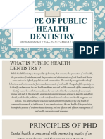 Scope of Public Health Dentistry