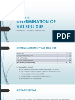 Chapter 10 Determination of Vat Still Due