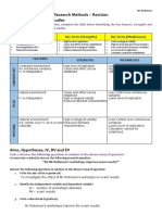 Research Methods - Revision Lab, Field and Natural Studies