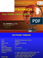 05 - Geoteknik Tambang - Supandi - Slope Analysis