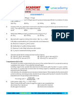 Assignment-1: Physical Chemistry: Na (Sodium Sir)