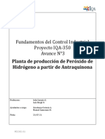 Avance 3 Proyecto FCI 2021-1 Planta Peróxido de Hidrógeno