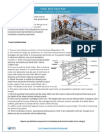 Tool Box Talk #10: Working at Heights 3. Tower Scaffolds