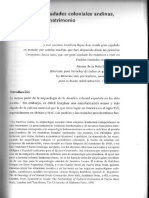 Cummins Formas de Las Ciudades Coloniales Andinas, Libre Albedrío y Matrimonio