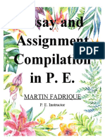 Essay and Assignment Compilation in P. E.: Martin Fadrique