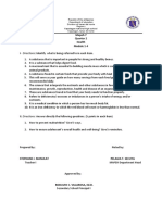 Mapeh 7 Health Module 1-4 Assessment