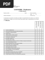 Conners Profesores