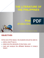 The Literature of The Philippines: (Fiction-Short Story)