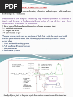 Fuels and Fuel Handling Systems, For Steam Generators