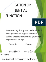 Application On Exponential Function