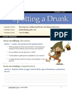 Police Work-Describing A Drunk Person - Student