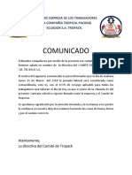 Comunicado 100 Porciento