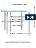 Crucigrama Formación Profesional Integral