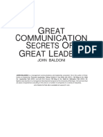 Great Communication Secrets of Great Leaders