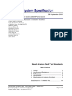 Materials System Specification