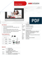 DS-KH6320-WTE1 Video Intercom Network Indoor Station: Key Feature