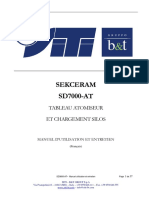 Sekceram SD7000-AT: Tableau Atomiseur Et Chargement Silos