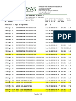 Deptartmental Schedule 1ST Sem 2021-2022