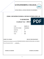 EE8681 Microprocessors and Microcontrollers Lab