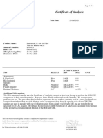 Certificate of Analysis: Print Date