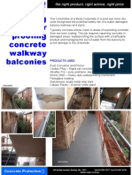 Repairing and Water Proofing Concrete Walkway Balconies