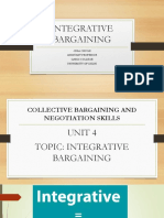 Integrative Bargaining: - Isha Chugh Assistant Professor Gargi College University of Delhi