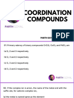 Coordination Compounds Questions