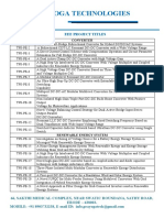 Prayoga Technologies: Eee Project Titles