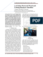 Fabrication of Solar Powered Wood and Metal Cutting Hacksaw Machine
