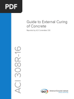 Guide To External Curing of Concrete: Reported by ACI Committee 308