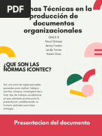 Norma Técnica en La Producción de Documentos Organizacionales.