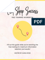 Etsy Shop Success: Free Training Workbook