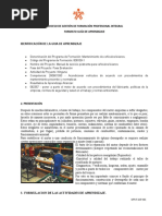 Proceso de Gestión de Formación Profesional Integral Formato Guía de Aprendizaje