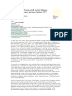 Article: Southeast Asian Stock Market Linkages: Evidence From Pre-And Post-October 1997