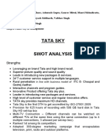 Tata Sky Swot Analysis: Strengths