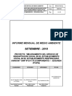 Informe Mensual de Medio Ambiente Chincha Inpe - Setiembre 2018