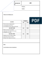 Fiche Évaluation de Manoeuvre