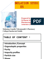 Preformulation Studies - Yadav Pooja.S.